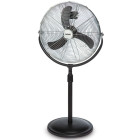 Domo ventilateur sur pied 45 cm 70 w noir do8133
