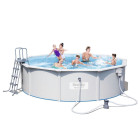 Bestway piscine "jersey" ronde gris 460 cm