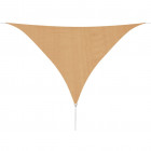 Vidaxl parasol en pehd triangulaire 5x5x5 m beige
