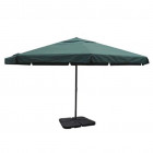 Vidaxl parasol vert en aluminium avec base mobile