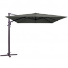 Madison parasol monaco flex 300 x cm gris carré pc10p014