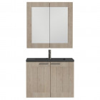 Tiger meuble de salle de bain frames 80 cm chêne noir 1646423750