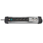 Brennenstuhl multiprise premium-alu 6 prises 2 x câble h05vv-f 3g1,5