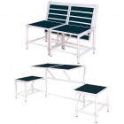 Esschert design banc de jardin magique bleu  bl067