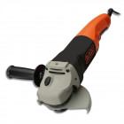 Meuleuse d'angle 125 mm 1200 w coffret disques kg1202kd black and decker