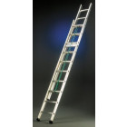 Echelle à coulisse à corde 2 plans pompiers 2x12 marches 3,53x6,05 m hauteur d'accès 6,95 m