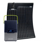 Pack station d'énergie portative izzywatt 250 et panneau solaire semi-rigide 50w