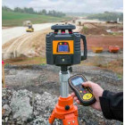 Laser rotatif horizontal double pente portée 600 m classe 2 avec cellule de réception Fl 155h-g + fr 77-mm