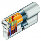 Cylindre ecs 30x55 mm nickelé mat varie