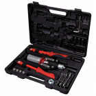 Coffret de pince à riveter ks tools à 2 bras et écrous aveugles - 17 pcs - 150.9630