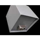 Boite à eau alu 400x400x400 - RAL 2900S Gris Sablé