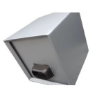 Boite à eau alu 400x400x400 - RAL 9006 Gris