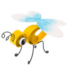Insecte en métal jaune déco 17x19x13cm