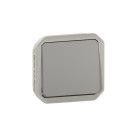 Interrupteur ou va-et-vient 10ax 250v plexo composable gris (069511l)
