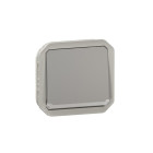 Interrupteur ou va-et-vient témoin 10ax 250v plexo composable gris (069512l)