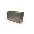Jardinière rotomoulée metalica 75x30x42cm chapelu-taupe
