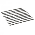 Jeu de 10 mèches longues en acier rapide HSS - 3,2 x 106 mm