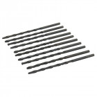 Jeu de 10 mèches longues en acier rapide HSS - 4,5 x 126 mm
