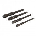 Jeu de 4 mandrins à main - 1, 2, 3 et 4 mm