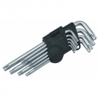Jeu de 9 clés étoile / torx têtes troueés chrome vanadium de t 10 à t 50 helloshop26 3417191