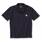 Polo manches courtes maille piquée poche poitrine marine l carhartt - Taille au choix