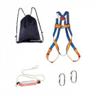 Kit anti chute singer harnais + 2 mousquetons + longe avec absorbeur + sac de transport