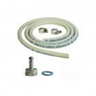 Kit connexion gaz tuyau + adaptateur tétine + raccords pour réchauds et barbecues à gaz