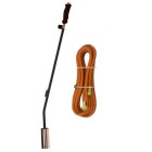 Kit desherbeur gaz brule herbe project tuyau 5 m chariot trolley roues pleines allumage piezo