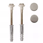 Kit fixation WC/bidet, tête hexagonale fendue - 6 x 80 mm - SCELL-IT - FS60050