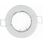Kit spot led GU10 COB 4 watt (eq. 40 watt) - Support blanc - Couleur eclairage - Blanc froid, Type Support - Rond fixe 85mm