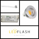Kit spot led GU5.3 COB 5 watt (eq. 50 watt) - Couleur eclairage - Blanc chaud 3000°K