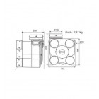 Kit VMC Deco DHU K autoréglable à sonde hygrométrique Unelvent 603116