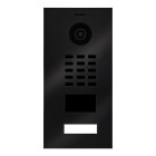 Portier vidéo ip lecteur de badge rfid encastré + carillon d2101v titane br kit 1