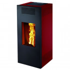 Poele a granulés rubia lp6 rouge