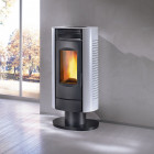 Poele a granulés arenga lp6 sur pied blanc