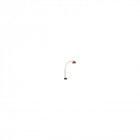 Lampadaire 1 ampoule giraffe, en cuivre et marbre noir