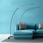 Lampadaire arcs, noir