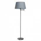 Lampadaire argenté megapolis 1 ampoule 150 cm