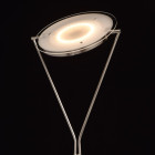 Lampadaire argenté techno 1 ampoule 194 cm