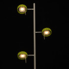 Lampadaire argenté techno 3 ampoules 152 cm