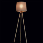Lampadaire beige megapolis 1 ampoule 163 cm