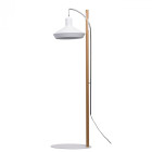 Lampadaire blanc megapolis 1 ampoule 184 cm