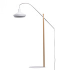 Lampadaire blanc megapolis 1 ampoule 184 cm