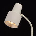 Lampadaire blanc techno 1 ampoule 155 cm