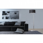 Lampadaire chromé megapolis 1 ampoule 156 cm