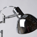 Lampadaire chromé techno 1 ampoule 133 cm