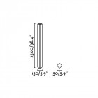 Lampadaire de jardin gris foncé bu-oh 4 ampoules
