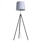 Lampadaire noir megapolis 1 ampoule 142 cm