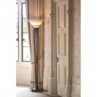 Lampadaire opera avec abat-jour en verre scavo