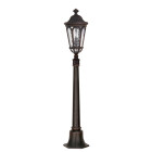 Lampadaire regent court, noyer, 121 cm